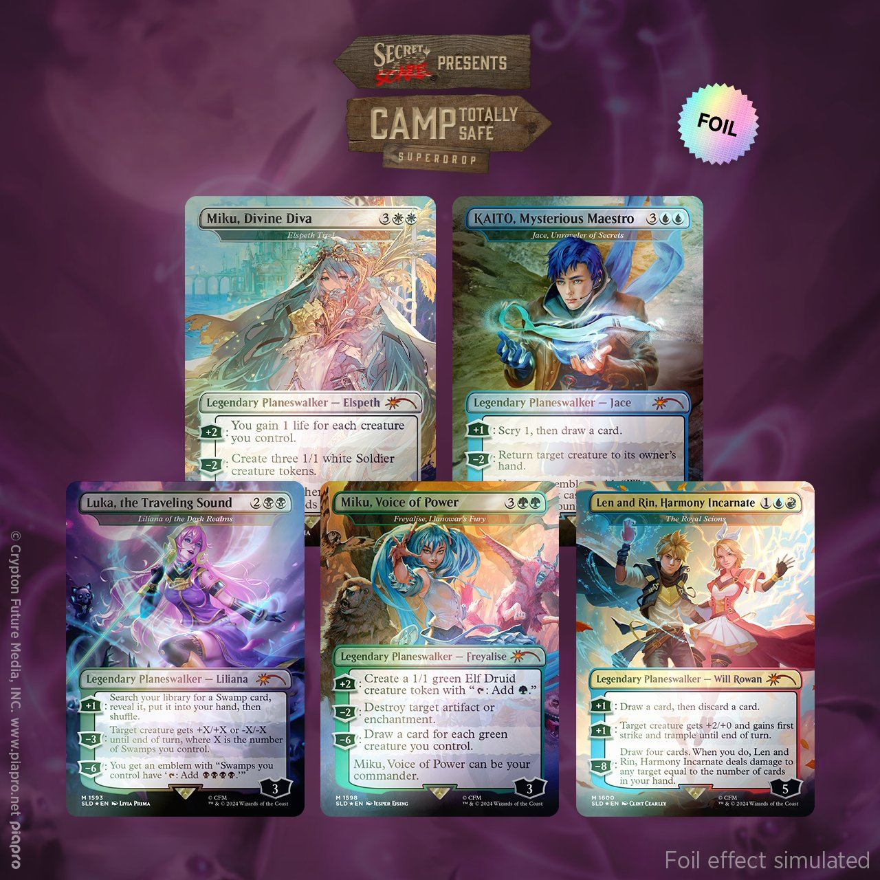 MTG Secret Lair - X HATSUNE MIKU: DIGITAL SENSATION Japanese - New Sealed  (Foil)